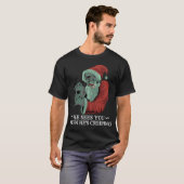 Zombie Santa Claus Horror Krampus Kerstmis T-shirt (Voorkant volledig)