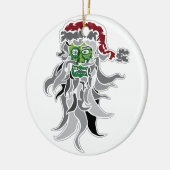 Zombie Santa Claus Keramisch Ornament (Links)