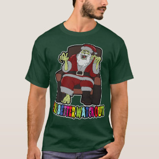 Zombie Santa Claus, Kerstmis, Halloween, XMas, Fu T-shirt
