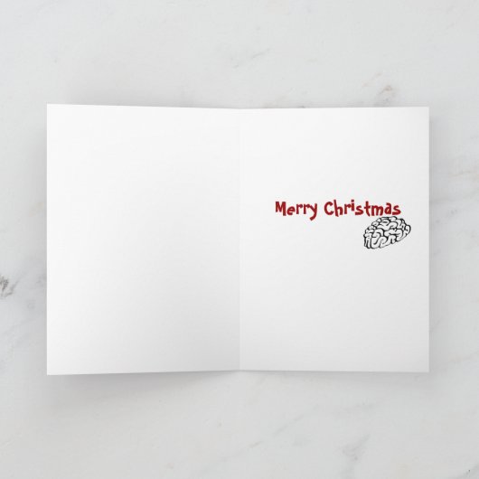 zombie santa feestdagen kaart (Binnen)