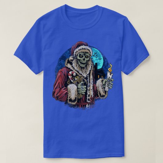 Zombie Santa Funny Sarcastic Ugly Kerstmis T-shirt (Design voorkant)