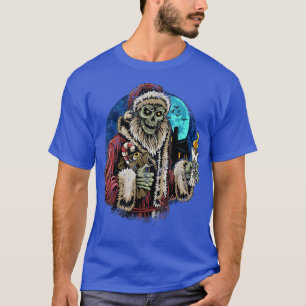Zombie Santa Funny Sarcastic Ugly Kerstmis T-shirt