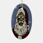 Zombie Santa Keramisch Ornament (Rechts)