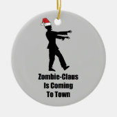 Zombie Santa Keramisch Ornament (Voorkant)
