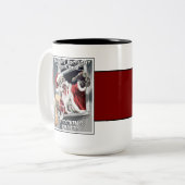 Zombie Santa Kersthorror Tweekleurige Koffiemok (Voorkant links)