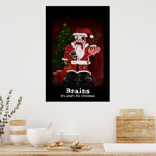 Zombie Santa Print (Keuken)