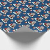 Zombie Santa Rises Kerstmis Cadeaupapier (Hoek)