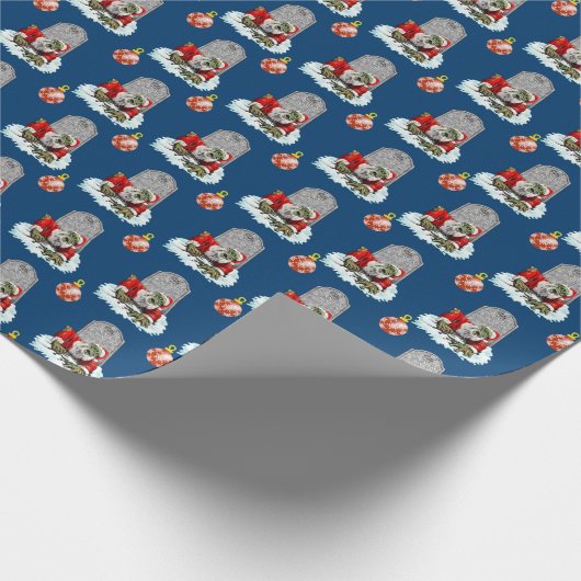 Zombie Santa Rises Kerstmis Cadeaupapier (Hoek)