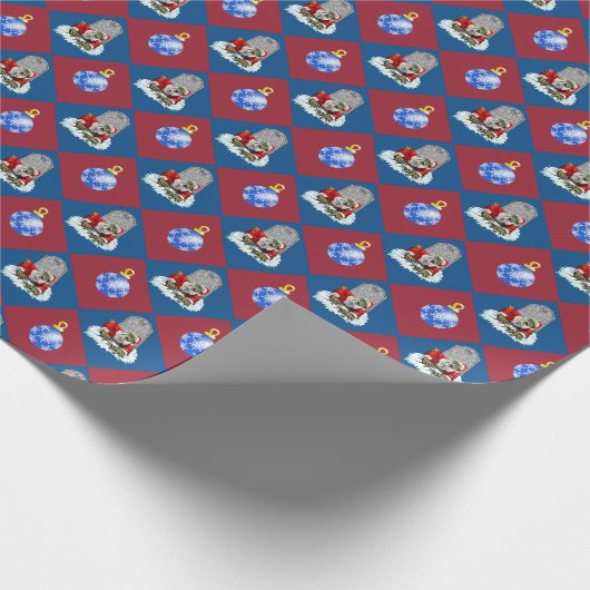 Zombie Santa Rises Kerstmis Cadeaupapier (Hoek)