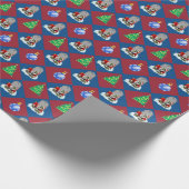 Zombie Santa Rises Kerstmis Cadeaupapier (Hoek)