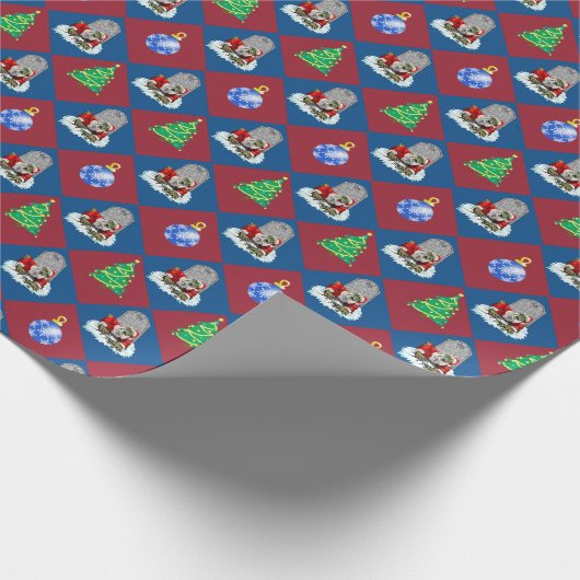 Zombie Santa Rises Kerstmis Cadeaupapier (Hoek)