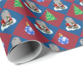 Zombie Santa Rises Kerstmis Cadeaupapier (Rol Hoek)