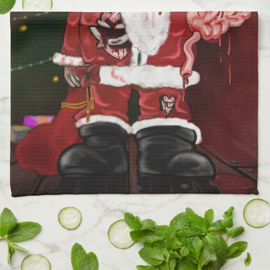 Zombie Santa Theedoek (Gevouwen)