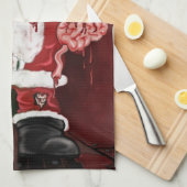 Zombie Santa Theedoek (Quarter Fold)