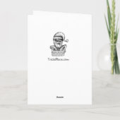 Zombie Santa - Wenskaart Feestdagen Kaart (Achterkant)