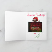 Zombie Santa - Wenskaart Feestdagen Kaart (Binnen)