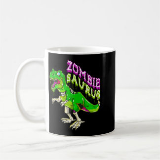 Zombie Saurus Halloween Dinosaur T Rex Zombie Jong Koffiemok