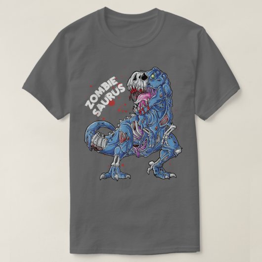 Zombie Saurus Halloween Kinder Dinosaur T Re 6949 T-shirt (Design voorkant)