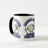 zombie schaap mok (Voorkant links)