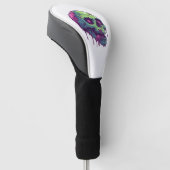 Zombie Schedel Apocalyps Golfheadcover (Schuin)