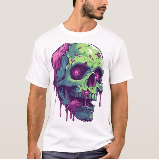 Zombie Schedel Apocalyps T-shirt (Voorkant)
