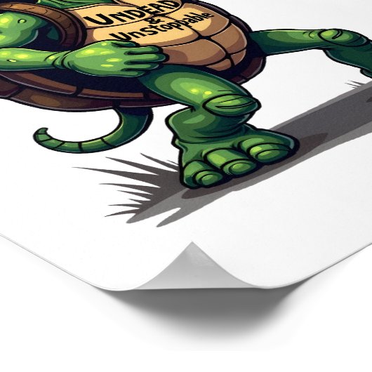 Zombie Schildpad Poster (Hoek)