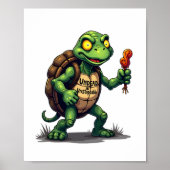 Zombie Schildpad Poster (Voorkant)