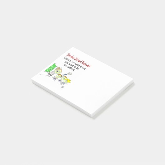 Zombie School Post-it Blocnote Post-it® Notes (Schuin)