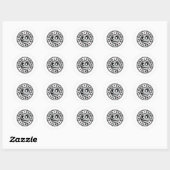 Zombie Scooter Club Ronde Sticker (Vel)
