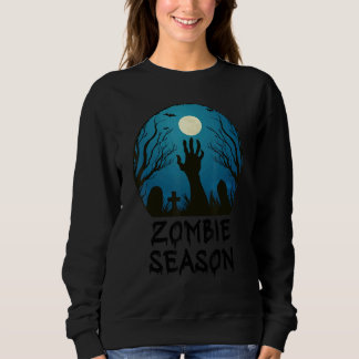 Zombie Season Moonlit Graveyard Scary Kinder Boys  Trui