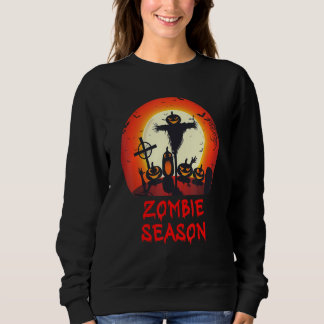Zombie Season Moonlit Scary Graveyard   Kids Boys  Trui