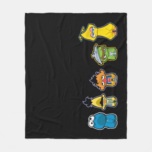 Zombie Sesame Street Characters Fleece Deken (Voorkant)