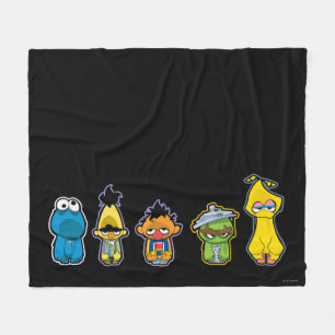 Zombie Sesame Street Characters Fleece Deken