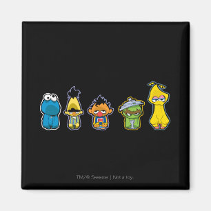Zombie Sesame Street Characters Magneet