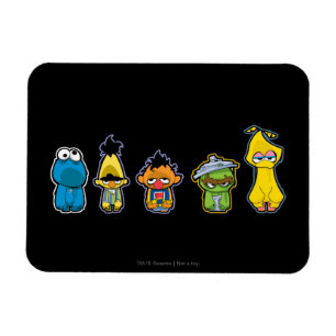 Zombie Sesame Street Characters Magneet