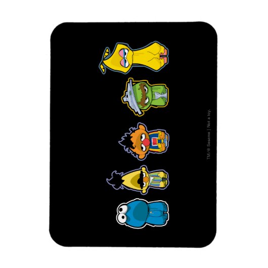 Zombie Sesame Street Characters Magneet (Verticaal)