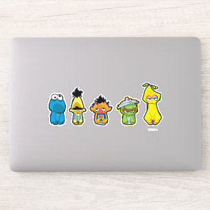 Zombie Sesame Street Characters Sticker