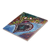 Zombie Shark Fight Tegeltje (Zijkant)