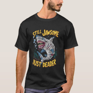 Zombie Shark Halloween kostuum Spooky Trick or Tre T-shirt