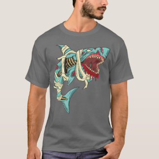 Zombie Shark Halloween vrienden T-shirt