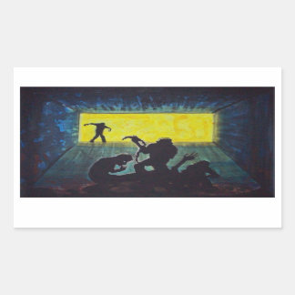 Zombie Silhouet donkere kunst horror stickers