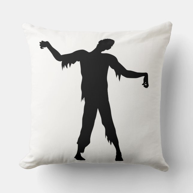 Zombie-silhouet Kussen (Voorkant)