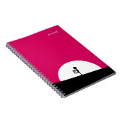 Zombie Silhouette met Full Moon Persoonlijk Notitieboek (Rechterzijde)