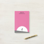 Zombie Silhouette met Full Moon Persoonlijk Post-it® Notes (Op bureau)