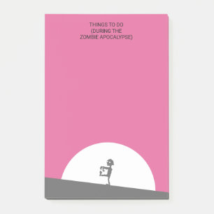 Zombie Silhouette met Full Moon Persoonlijk Post-it® Notes