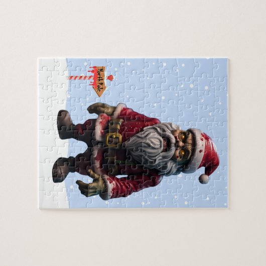 Zombie Sinterklaas Puzzel Legpuzzel (Horizontaal)