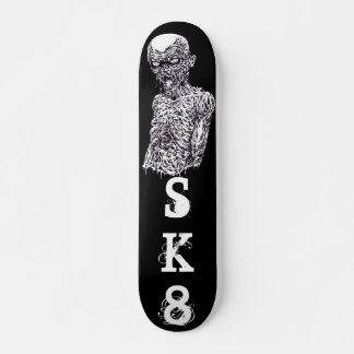 Zombie SK8 Zwarte en witte kunst Persoonlijk Skateboard