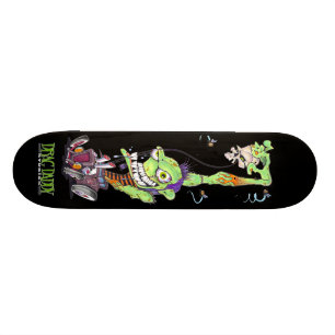 Zombie Skateboard op zwart