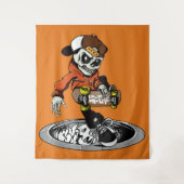 Zombie Skater aangepaste kleur wandtapijten Wandkleed (Voorkant)