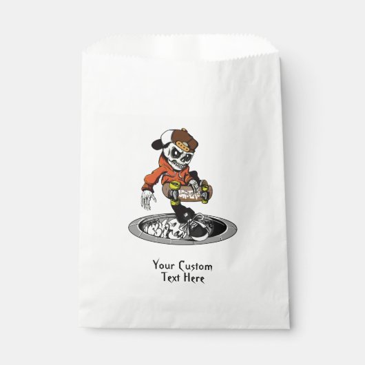 Zombie Skater aangepaste tekst gunst tassen Bedankzakje (Voorkant)